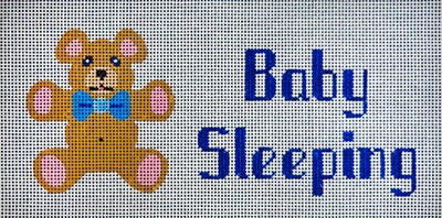 click here to view larger image of Baby Sleeping w/Teddy Bear (hand painted canvases)