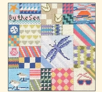 click here to view larger image of By the Sea Quilt (hand painted canvases)