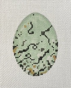 click here to view larger image of Egg Series - Red-Winged Blackbird Egg (hand painted canvases)