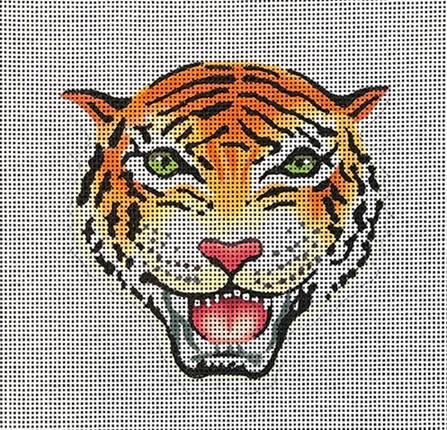 click here to view larger image of Small Tiger Head (hand painted canvases)