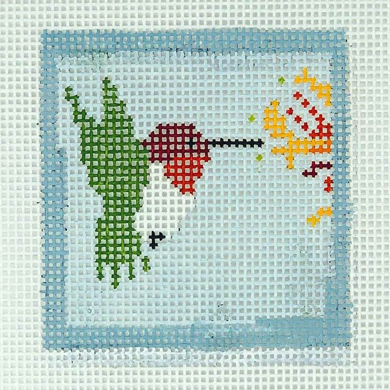 click here to view larger image of First Stitch Kit - Hummingbird (needlepoint kits)