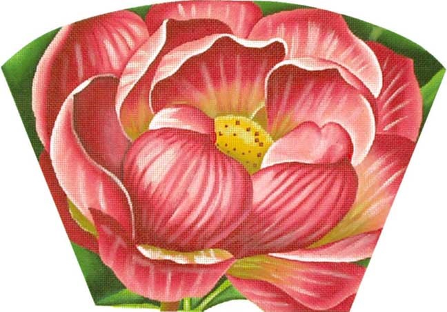click here to view larger image of Pink Lotus (Purse Insert) (hand painted canvases)