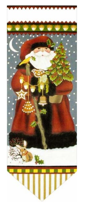 click here to view larger image of Wildwood Santa Banner (hand painted canvases)