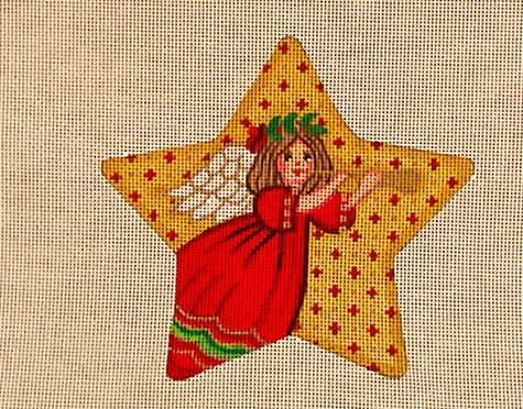 click here to view larger image of Star Ornament ST-02 (hand painted canvases)