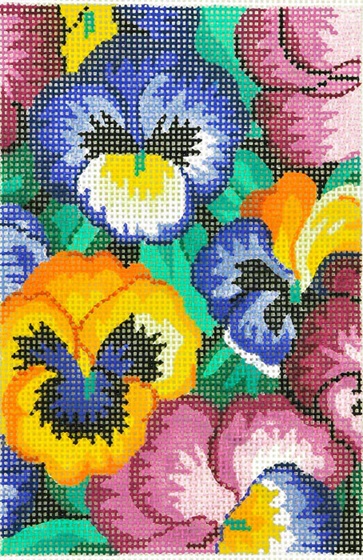 click here to view larger image of Pansy (hand painted canvases)