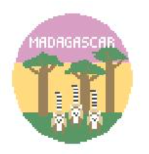click here to view larger image of Madagascar (hand painted canvases)