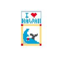 click here to view larger image of I Love Hawaii (hand painted canvases)