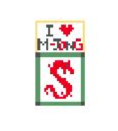 click here to view larger image of I Love Mahjong (hand painted canvases)