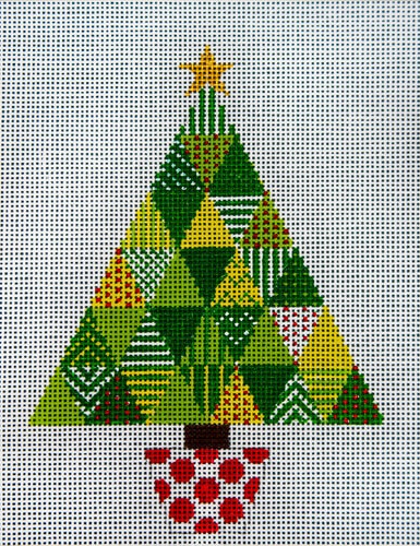 click here to view larger image of Triangle Xmas Tree (hand painted canvases)