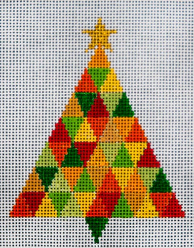 click here to view larger image of Triangle Xmas Tree (hand painted canvases)