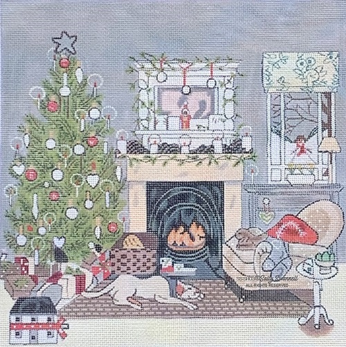 click here to view larger image of Christmas Eve Room (hand painted canvases)