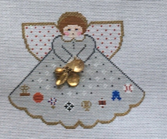 click here to view larger image of Sports Angel w/Charms (hand painted canvases)