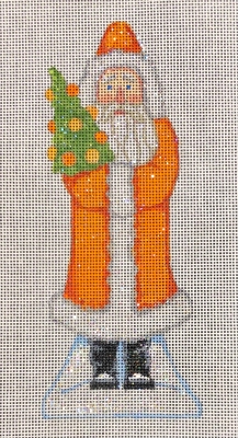 click here to view larger image of Orange Belsnickle Santa (hand painted canvases)