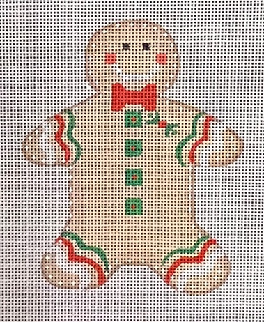 click here to view larger image of Christmas Cookie - Gingerbread Man (hand painted canvases)