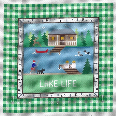 click here to view larger image of Lake Life (hand painted canvases)