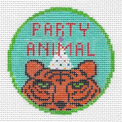 click here to view larger image of Party Animal Merit/Demerit Badge (hand painted canvases)