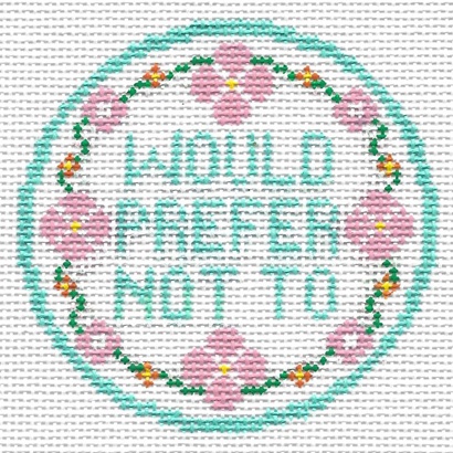 click here to view larger image of Would Prefer Not To Merit/Demerit Badge (hand painted canvases)