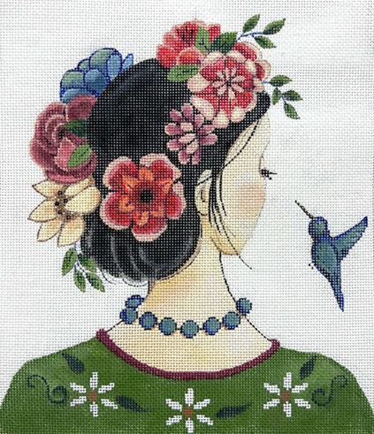 click here to view larger image of Hummingbird Whisperer (hand painted canvases)