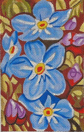 click here to view larger image of Forget Me Not (hand painted canvases)