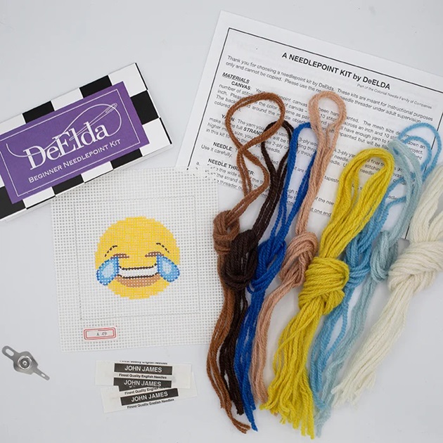 click here to view larger image of Beginner Kit - Crying Laughing (needlepoint kits)