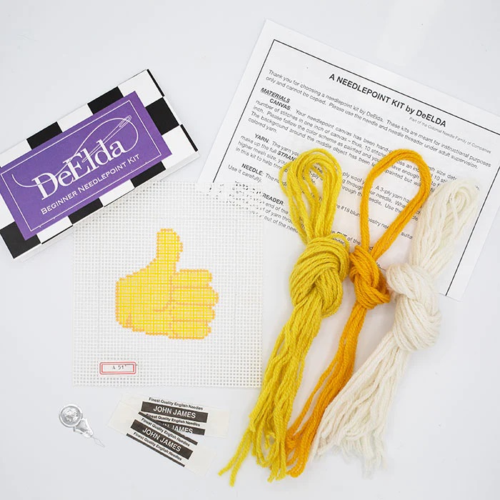 click here to view larger image of Beginner Kit - Thumbs Up (needlepoint kits)