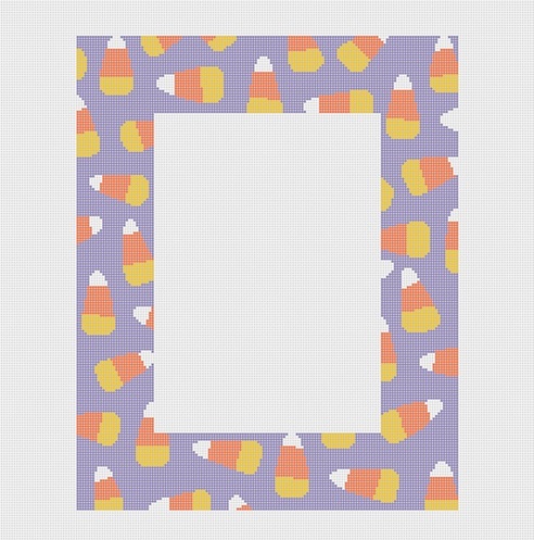 click here to view larger image of Candy Corn Frame (hand painted canvases)