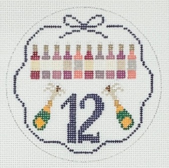 click here to view larger image of 12 Days of Needlepoint - 12 Ways to Celebrate! (hand painted canvases)