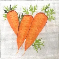 click here to view larger image of Small Carrots (hand painted canvases)