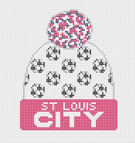 click here to view larger image of Beanie - St Louis City Soccer (hand painted canvases)