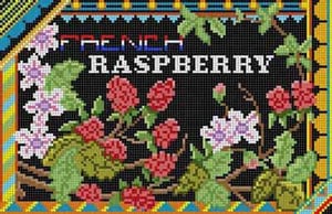 click here to view larger image of French Raspberry (hand painted canvases)