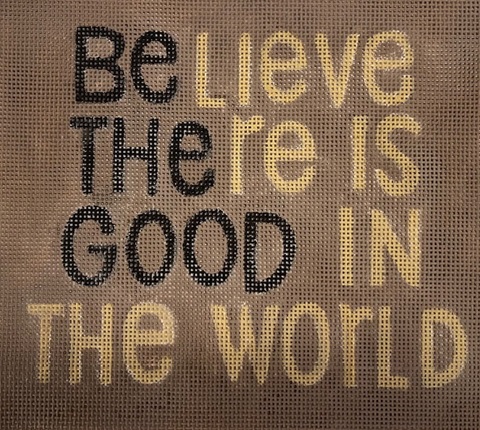 click here to view larger image of Be the Good    (hand painted canvases)