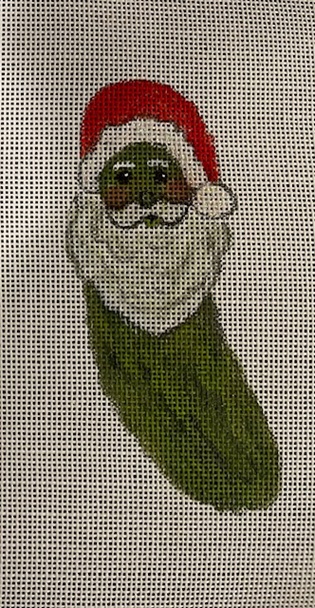 click here to view larger image of Santa Pickle (hand painted canvases)