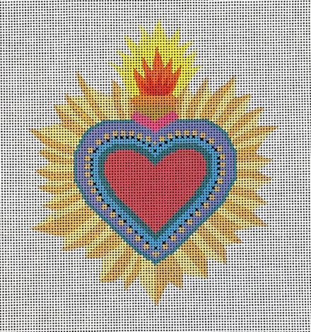 click here to view larger image of Sacred Heart - JW503 (hand painted canvases)