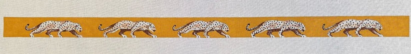 click here to view larger image of Strap - Leopard on Sepia (hand painted canvases)