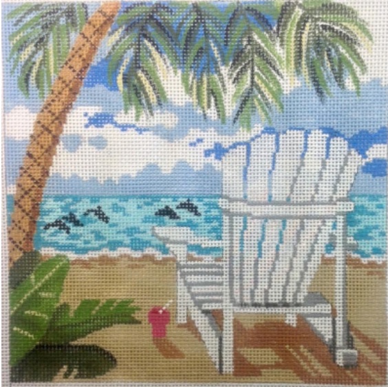 click here to view larger image of Summer Beach (hand painted canvases)