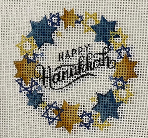 click here to view larger image of Hanukkah Ornament - HH3 (hand painted canvases)