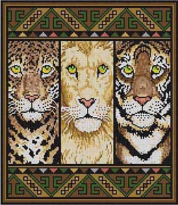 click here to view larger image of Big Cats (hand painted canvases)