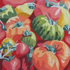 click here to view larger image of Farmers Market - Tomatoes (hand painted canvases)
