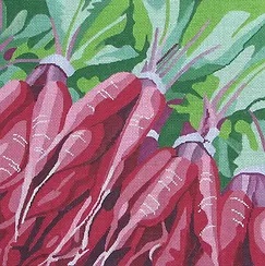 click here to view larger image of Farmers Market - Radish (hand painted canvases)
