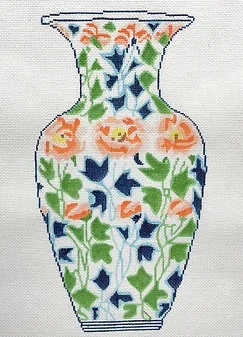 click here to view larger image of Japanese Vase 3 (hand painted canvases)