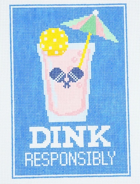 click here to view larger image of Dink Responsibly (hand painted canvases)