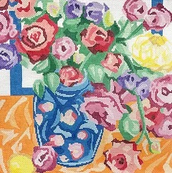 click here to view larger image of Parisian Bouquet 3 (hand painted canvases)