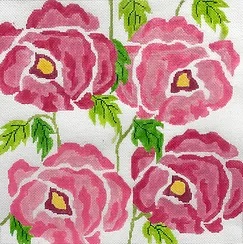 click here to view larger image of Spring Climbing Roses (hand painted canvases)