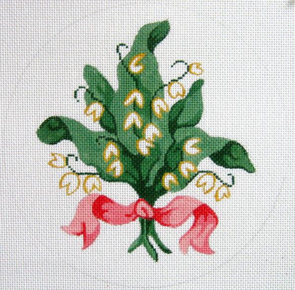 click here to view larger image of Lily of the Valley (hand painted canvases)