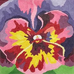 click here to view larger image of Glorious Pansy (hand painted canvases)