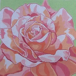 click here to view larger image of Summer Rose (hand painted canvases)