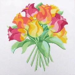 click here to view larger image of Painter's Bouquet 3 (hand painted canvases)