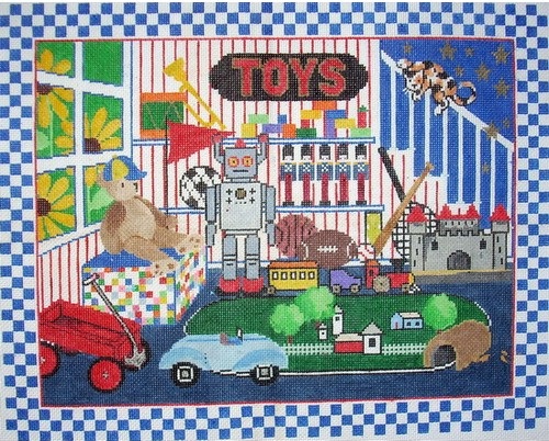 click here to view larger image of Boy’s Toys (hand painted canvases)