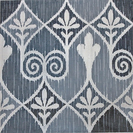 click here to view larger image of Ikat I - Blacks & Greys (hand painted canvases)