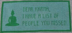 click here to view larger image of Dear Karma (hand painted canvases)